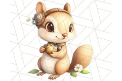 Vintage Steampunk Forest Animal PNG Clipart for Sublimation Product Image 2