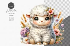 Farm animals clipart, Sheep clipart, Cute animals Product Image 1