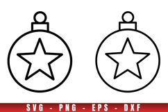 Christmas icon svg, icon png clipart, christmas outline svg Product Image 1