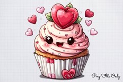 Cute Valentine Kawaii Clipart PNG Product Image 1