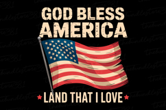 God Bless America Svg | 4th of July Svg | Svg Cut File Product Image 1