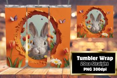 Cute 3D Wall Hole Animals Tumbler Wrap Product Image 1