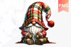 Christmas Gnome Sublimation - Clipart PNG Product Image 1