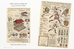 Baseball Junk Journal Pages Product Image 2