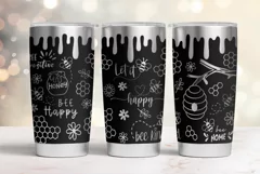 Tumbler laser svg|20oz Tumbler Honey Bee Kindness wrap Product Image 3