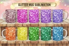 Mug Glitter Sublimation | PNG Bundle | Mug Wrap Product Image 1