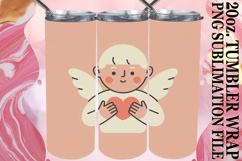ENCHANTING SMILES 20oz TUMBLER WRAP, Cupid Product Image 1