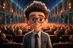 3D Character Boy Event_Planner with relevant environment Product Image 1