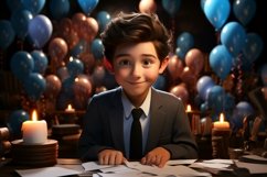 3D Character Boy Event_Planner with relevant environment Product Image 1