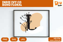 Indie Ivy Co Boho Floral Monogram Product Image 1