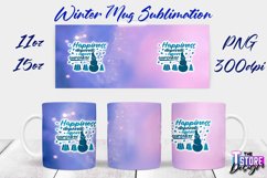 Winter Mug Sublimation | Winter 11 oz |15 oz Mug Sublimation Product Image 27