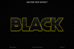 Black Text Effect 3D Vector EPS Editable File Product Image 1