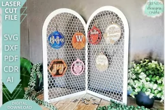 Ornaments Keychains Chicken wire Display laser cut file Product Image 4