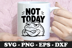 Not Today | Grumpy Frog SVG Mug Design Product Image 1