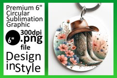 Lovely Round Design for Keychains , Western Product Image 1