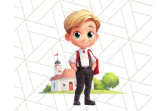 Boy Teacher Clipart PNG, Cute Male Teacher Illustration Product Image 2