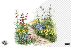 Wildflowers Pathway Clipart Product Image 1