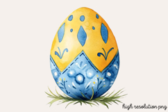 Geometric Pastel Easter Clipart PNG Product Image 1