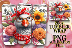 Enchanted vibes 20oz tumbler wrap, Cute Animals Product Image 1