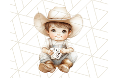 Cowboy Clipart PNG, Kid Western Country Graphic Product Image 2