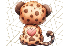 Cute Back View Sitting Animal Clipart PNG From Behind Product Image 2