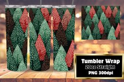 Holiday Spirit Tumbler Wrap - Tree Design 20oz Product Image 1