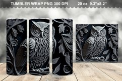 3D Owl Tumbler Sublimation Bundle - 3D Owl Tumbler Wrap Product Image 3