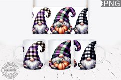 Halloween Gnome Mug Wrap Sublimation - Halloween PNG Product Image 1