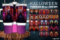 Halloween Monsters Tumbler Wrap Bundle | 40 Oz | Sublimation Product Image 1
