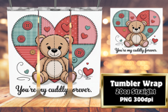 BOLD 20oz Sublimation Design , Valentines Day Product Image 1