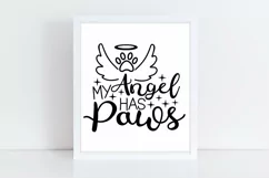 My Angel Has Paws Svg, Pet Memorial Svg, Pet Loss Svg. Product Image 2