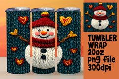 Sublimation-Ready 20oz Design , Snowman Product Image 1