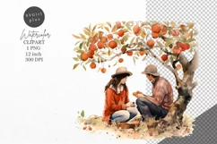 Autumn clipart, Family clipart, Fall clipart Product Image 1