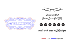 Welcome Sign Lasercut Product Image 2