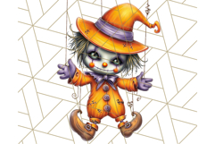 Spooky Carnival Characters Clipart PNG, Halloween Clipart Product Image 2