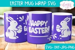 Cute Easter Mug Wrap SVG for Cricut infusible ink Product Image 1