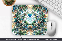 Flower Mouse Pad Sublimation, Spring Flower Mouse Pad PNG Product Image 1