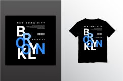 Brooklyn writing design, suitable for screen printing Product Image 1