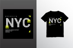 New york city writing design, suitable for screen printing Product Image 1