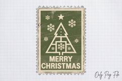 Christmas Post Stamps Merry christmas PNG Product Image 1