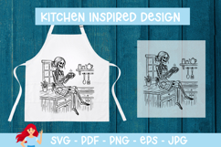Kitchen cute SVG, Skeleton SVG Product Image 1
