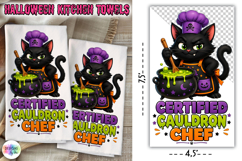 Certified Cauldron Chef Halloween Kitchen PNG Product Image 1
