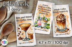 Coffee Cocktails Kitchen Towel Bundle, Coffee Lover Prints Product Image 3