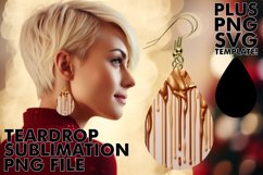 Artistic Flow of Colors: Sublimation Teardrops Product Image 1