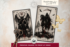 The Bleeding Raven Tarot Cards Dark Gothic Major Arcana Pack Product Image 8