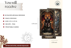 The Crimson Requiem Major Arcana Tarot Cards for Divination Product Image 2