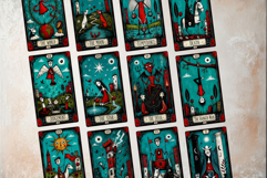 Crooked Teal Tarot Cards Dark Gothic Major Arcana Pack Product Image 7