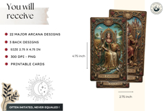 The Gilded Relief Major Arcana Tarot Cards for Divination Product Image 2