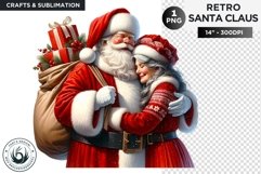 Santa claus with Ms Santa Christmas PNG Product Image 1