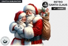 Santa claus with Ms Santa Christmas PNG for sublimation Product Image 1